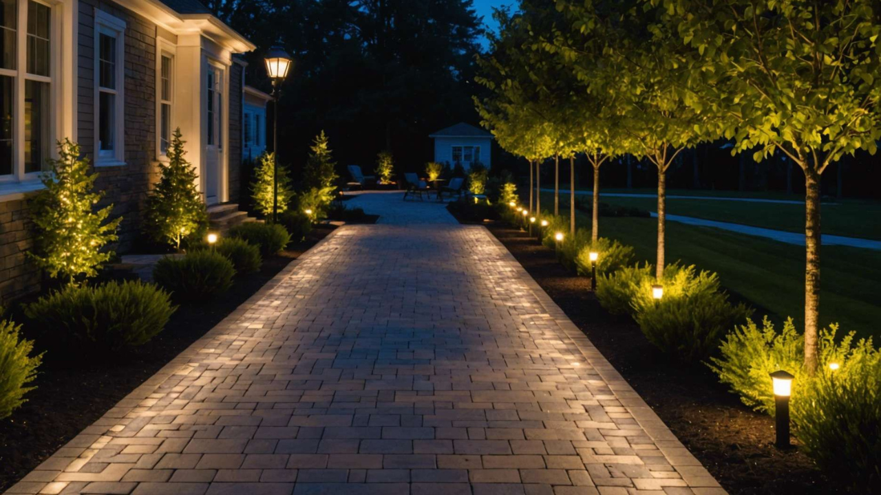 Landscape Lighting Pathway Improving Nighttime Safety